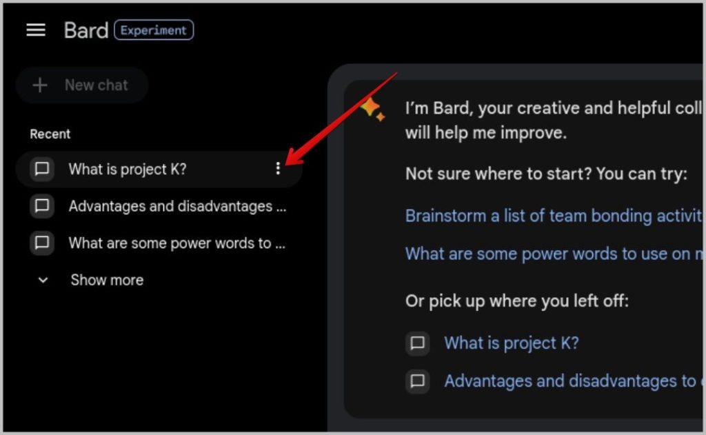 Google Bard の会話を削除する方法