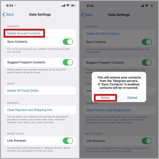 Android と iPhone で Telegram が連絡先を同期しない場合の 7 つの修正
