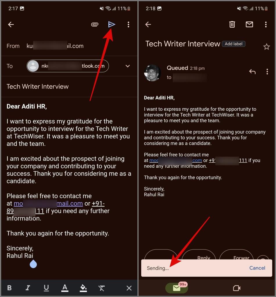PCと携帯電話からGmailでメールを送信する方法