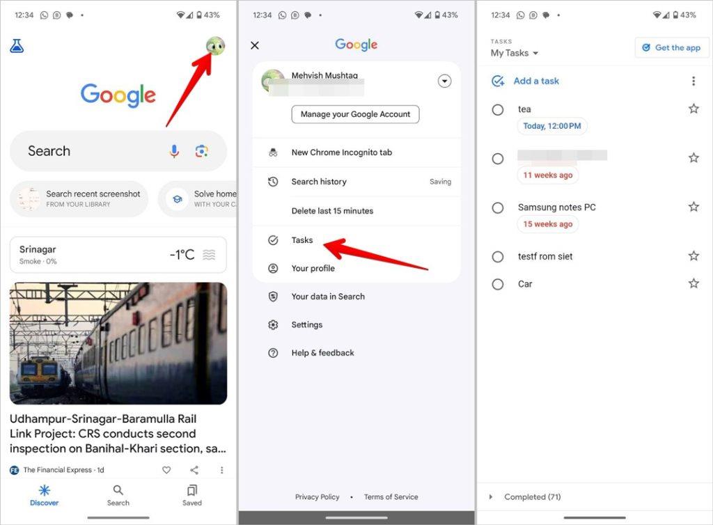 Google アシスタントはメモ、リスト、リマインダーをどこに保存しますか