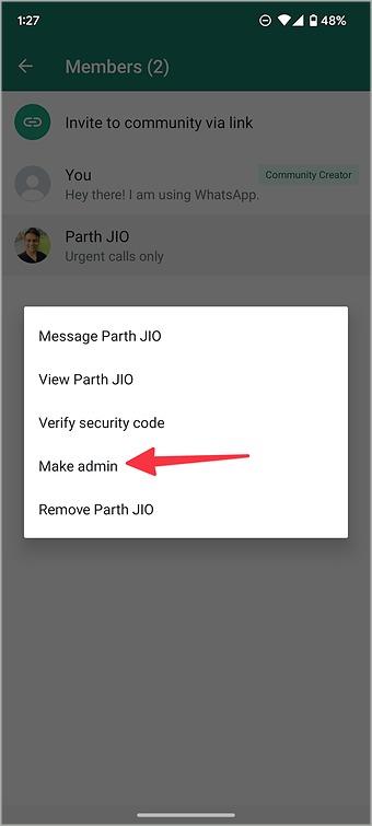 デスクトップとモバイルで WhatsApp コミュニティ管理者を管理する方法