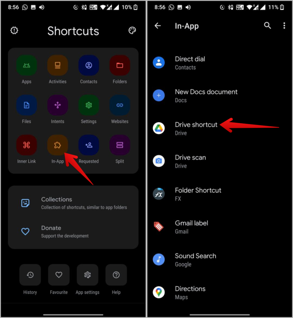 Androidのホーム画面にファイル/フォルダーのショートカットを追加する方法