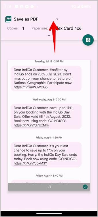 Android から SMS テキスト メッセージを印刷する 4 つの方法