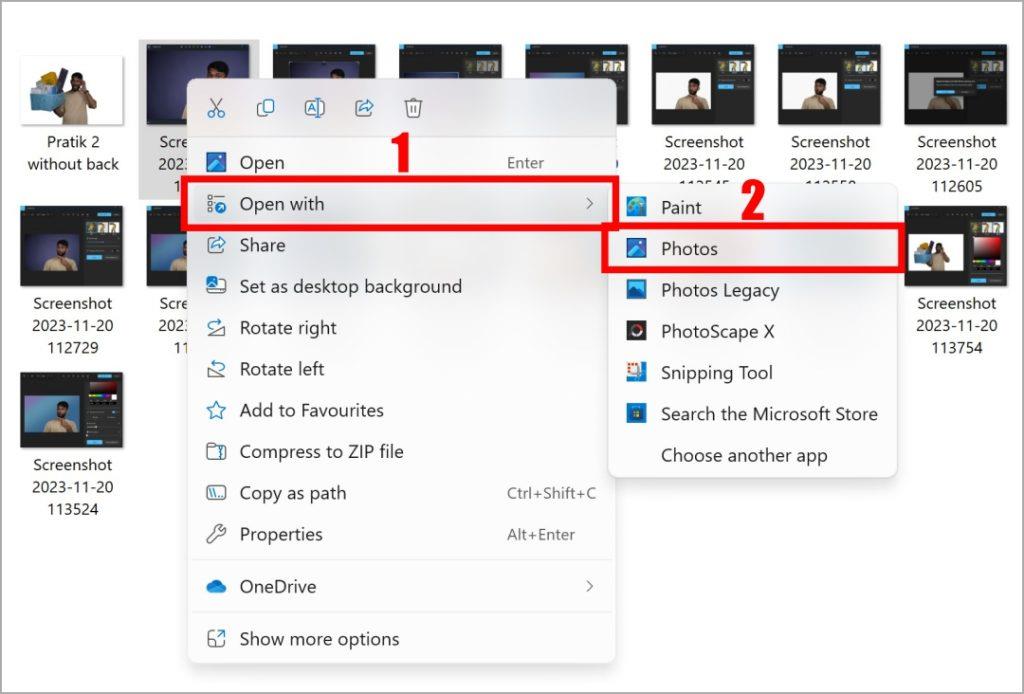 Windows フォト アプリで背景を透明にする方法
