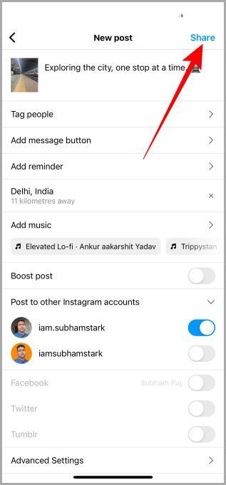 Instagramの投稿、リール、ストーリーに有料パートナーシップラベルを追加する方法