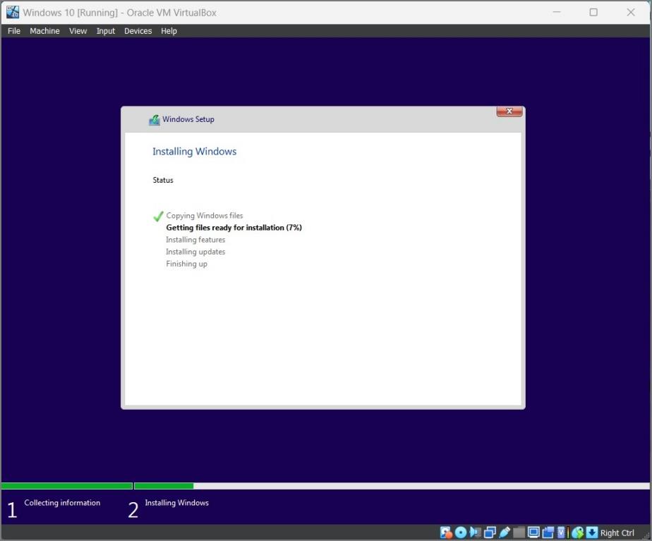VirtualBox に Windows 10 をインストールする方法