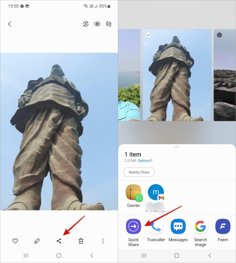 Google Nearby Share と Samsung Quick Share: 違いを理解する