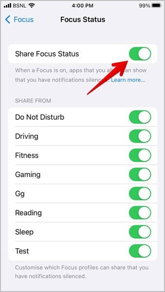iPhoneのフォーカスステータスとは何ですか、そしてそれをオフにする方法
