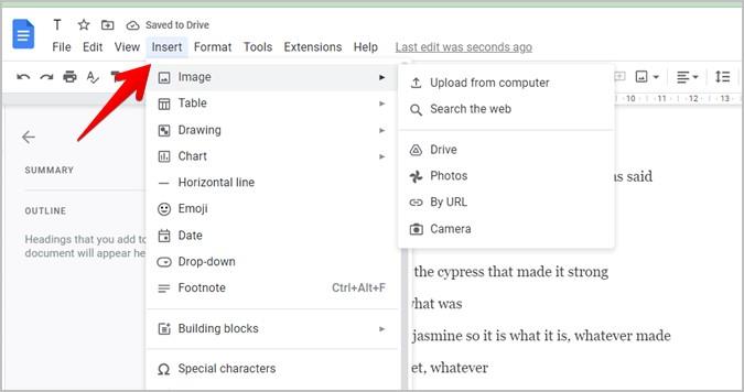 Google ドキュメントで 2 つの写真を並べて配置する 3 つの方法