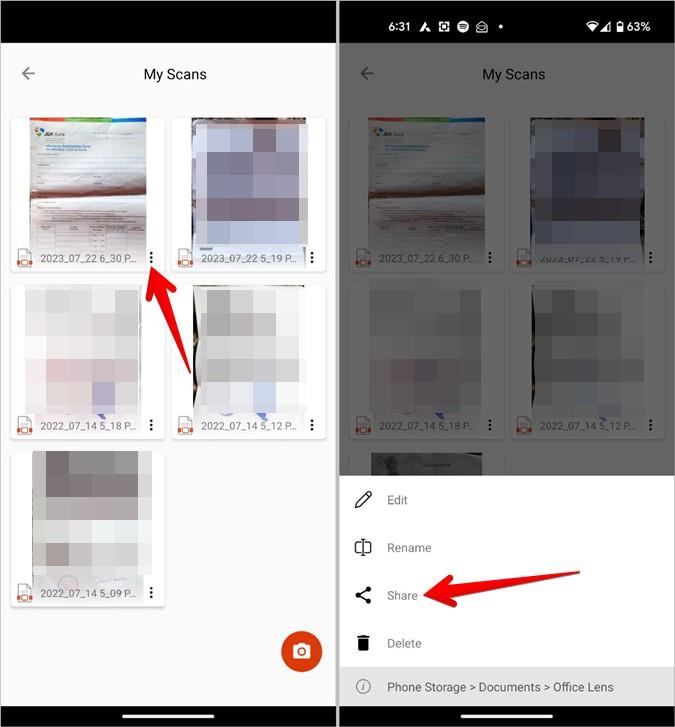Android スマートフォンでドキュメントをスキャンして電子メールで送信する 2 つの方法