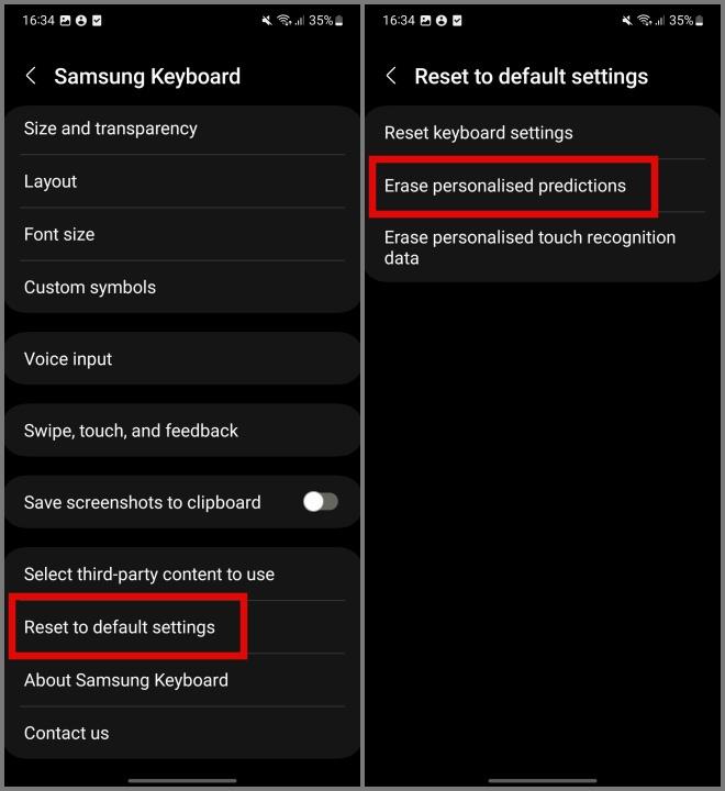 Androidキーボードから学習した単語を削除する方法