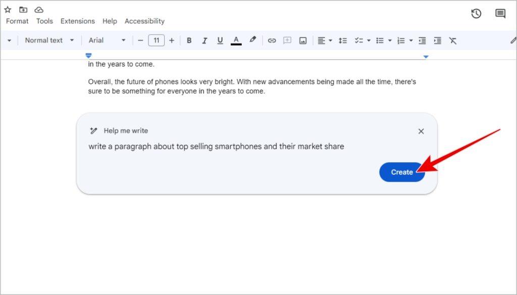 Gmail と Google ドキュメントで Help Me Write を使用する方法