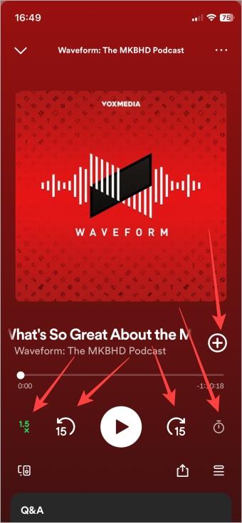 Spotify のアイコンと記号の意味
