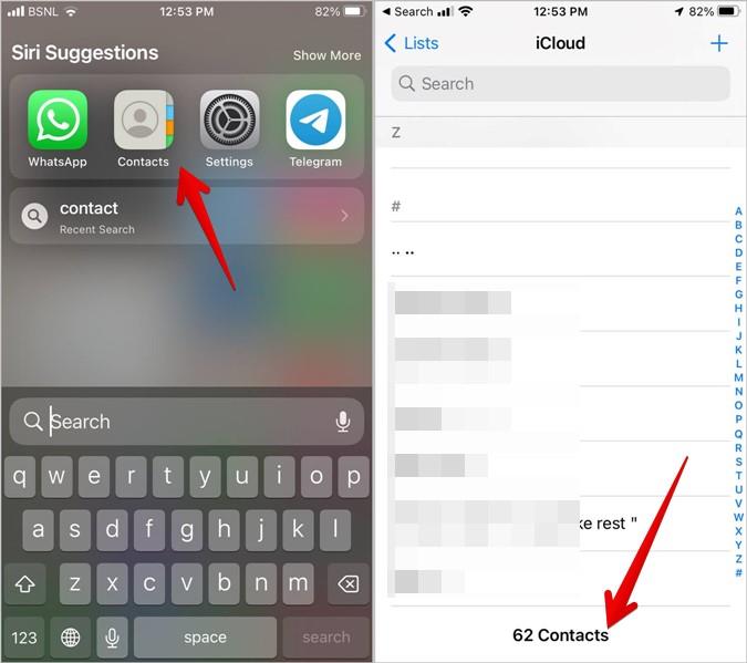 AndroidとiPhoneで連絡先の総数を確認する方法