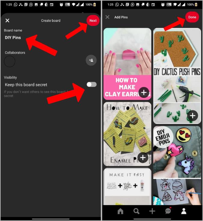 デスクトップとモバイルで Pinterest ボードを非公開にする方法