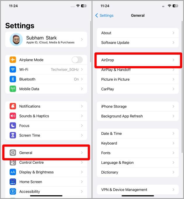 Airdrop が動作しなくなったり、待機中にスタックしたりするための 13 の修正