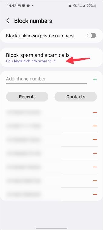 Samsung Galaxy 携帯電話でのスパム電話を永久にブロックする 6 つの方法